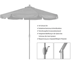 Schneider Classics Sonnenschirm Orlando, rund, ca. Ø270 cm