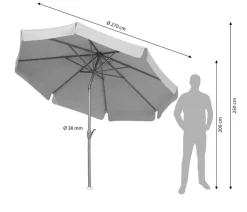 Schneider Classics Sonnenschirm Orlando, rund, ca. Ø270 cm