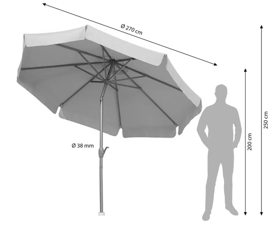 Schneider Classics Sonnenschirm Orlando, rund, ca. Ø270 cm