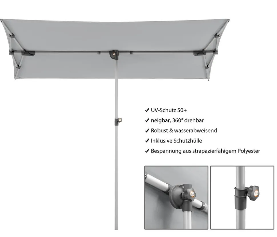 Schneider Sonnenschirm Novara, rechteckig, ca. B190/T140 cm