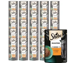 Sheba® Nassfutter für Katzen Delikatesse in Gelee, Truthahn, 28 x 85 g