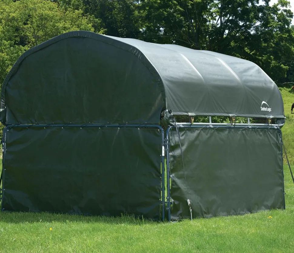 Shelter Logic Erweiterung für Pferdestallüberdachung, ca. B370/H170/T370 cm