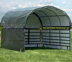 Shelter Logic Erweiterung für Pferdestallüberdachung, ca. B370/H170/T370 cm
