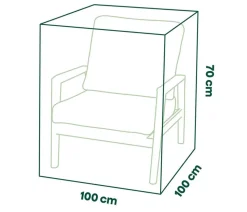Siena Garden Abdeckhaube für Loungesessel, ca. B100/H100/T70 cm