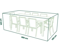 Siena Garden Abdeckhaube für Sitzgruppe, ca. B150/H280/T100 cm