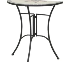 Siena Garden Anstelltisch Stella, halbrund, ca. B35,5/H71,5 cm