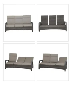 Siena Garden Bank Corido, 103 x 206 x 87 cm