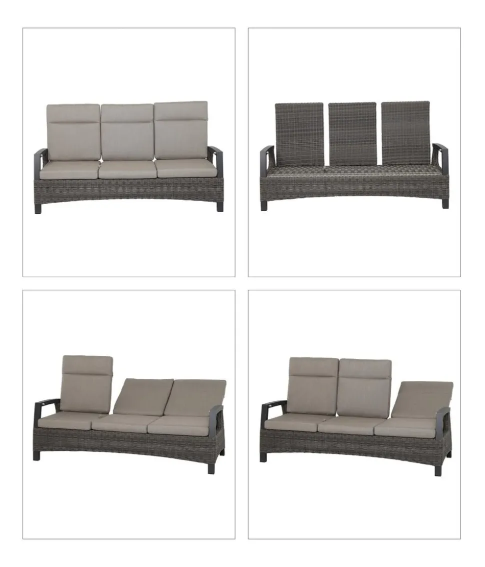 Siena Garden Bank Corido, 103 x 206 x 87 cm