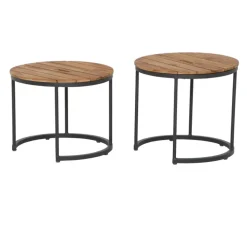 Siena Garden Beistelltischset Baros, ca. Ø50/H41-46 cm