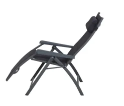 Siena Garden Camping Relaxstuhl Premium, anthrazit