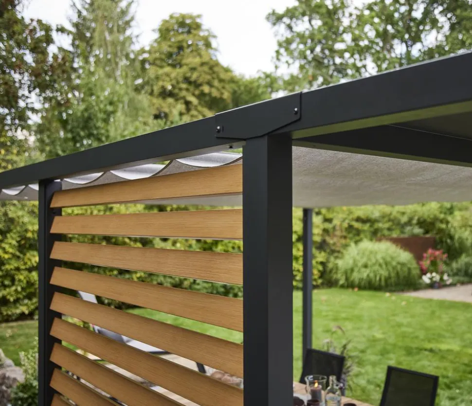 Siena Garden Schattenmanufaktur® Pergola Blende Holzoptik