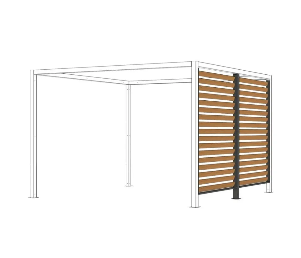 Siena Garden Schattenmanufaktur® Pergola Blende Holzoptik