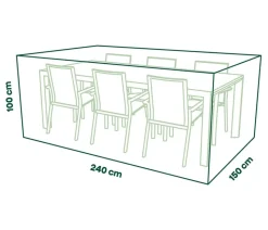 Siena Garden Sitzgruppenhülle, ca. B150/H240/T100 cm