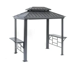 Sojag Outdoor-Pavillon BBQ Messina 68, ca. B291,6/H262/T179 cm