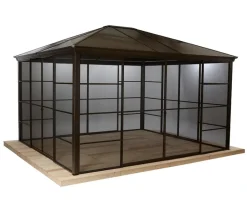 Sojag Pavillon Castel 12x14, inkl. Sonnenschutz, ca. B427,08/H296,28/T362,08 cm