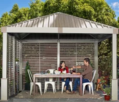 Sojag Pavillon Nanda 12x12, inkl. Seitenwand, ca. B363/H313,2/T363 cm