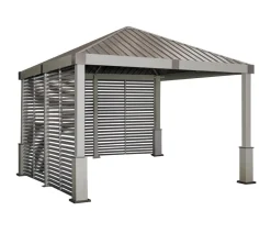 Sojag Pavillon Nanda 12x12, inkl. Seitenwand, ca. B363/H313,2/T363 cm