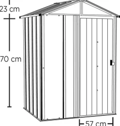 Spacemaker Gerätehaus, ca. B151/H198/T122 cm
