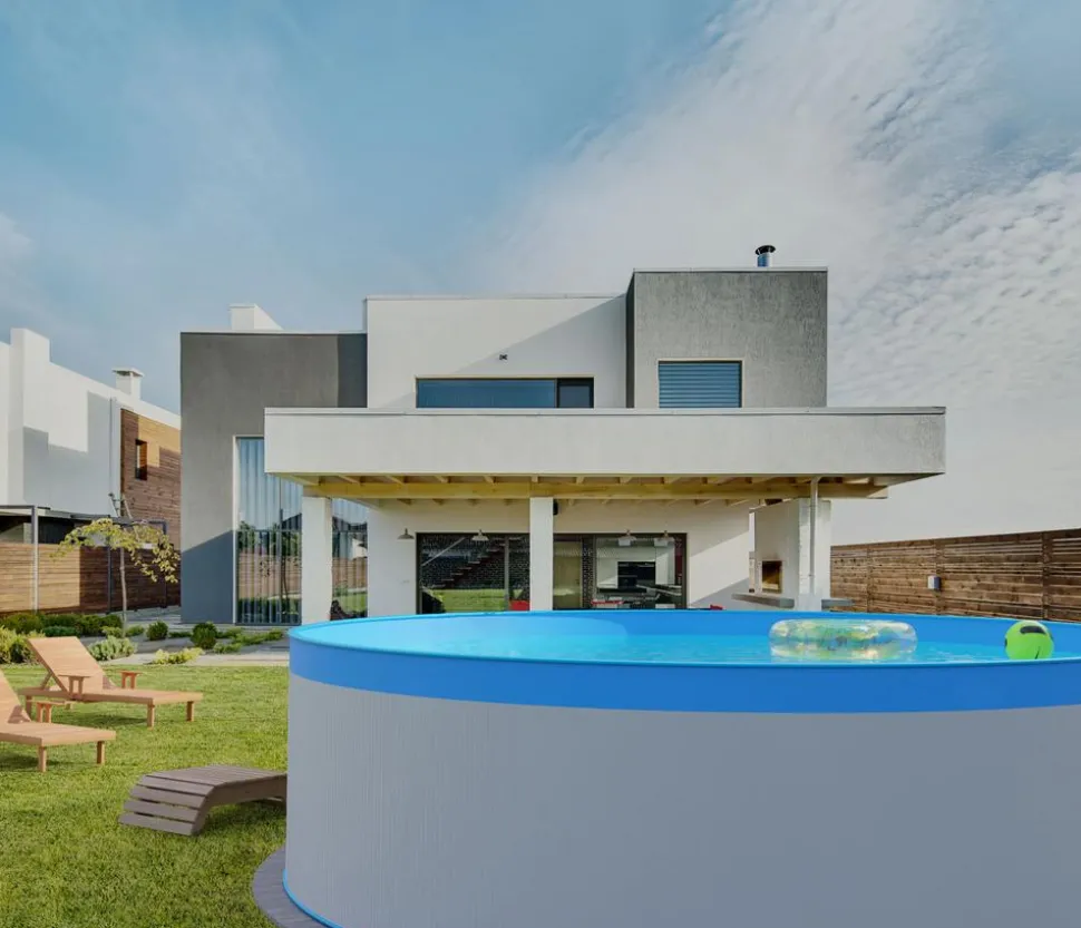 Summer Fun Stahlwandpool-Set Exklusiv, rund
