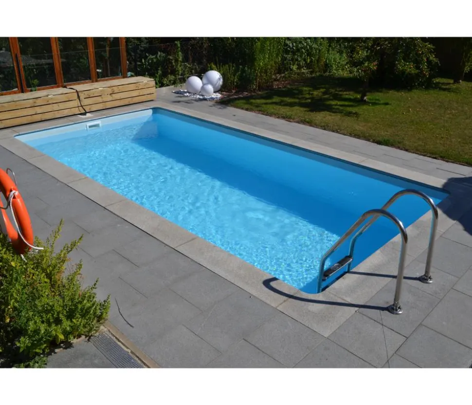 Summer Fun Styroporbecken-Set mit Edelstahlleiter