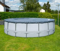 Summer Waves Frame Pool, anthrazit, rund