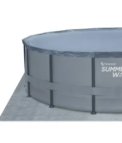 Summer Waves Frame Pool, anthrazit, rund