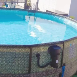 Summer Waves Frame Pool Rattan, grau