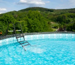 Summer Waves Frame Pool Rattan, grau