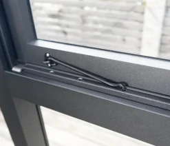 SunElements Fenster anthrazit-metallic, Doppelstegplatten 10 mm, ca. B90/H95 cm