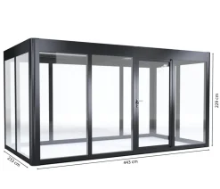 SunElements Gewächshaus SunGarden Infinity, AC Klar