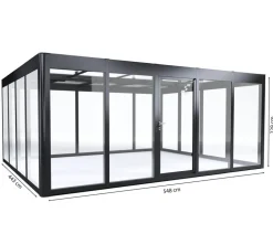 SunElements Gewächshaus SunGarden Infinity, AC Klar