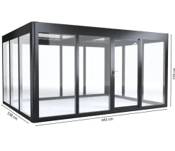 SunElements Gewächshaus SunGarden Energy, AC/DGM 40 %