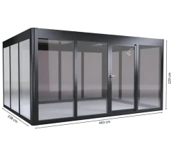 SunElements Gewächshaus SunGarden Modern, AC