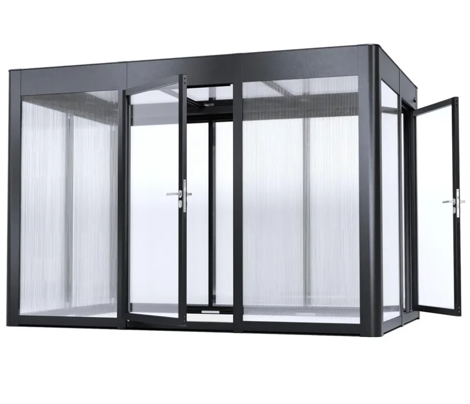 SunElements Zusatztür anthrazit-metallic, Acrylglas klar 6 mm, ca. B90/H197 cm