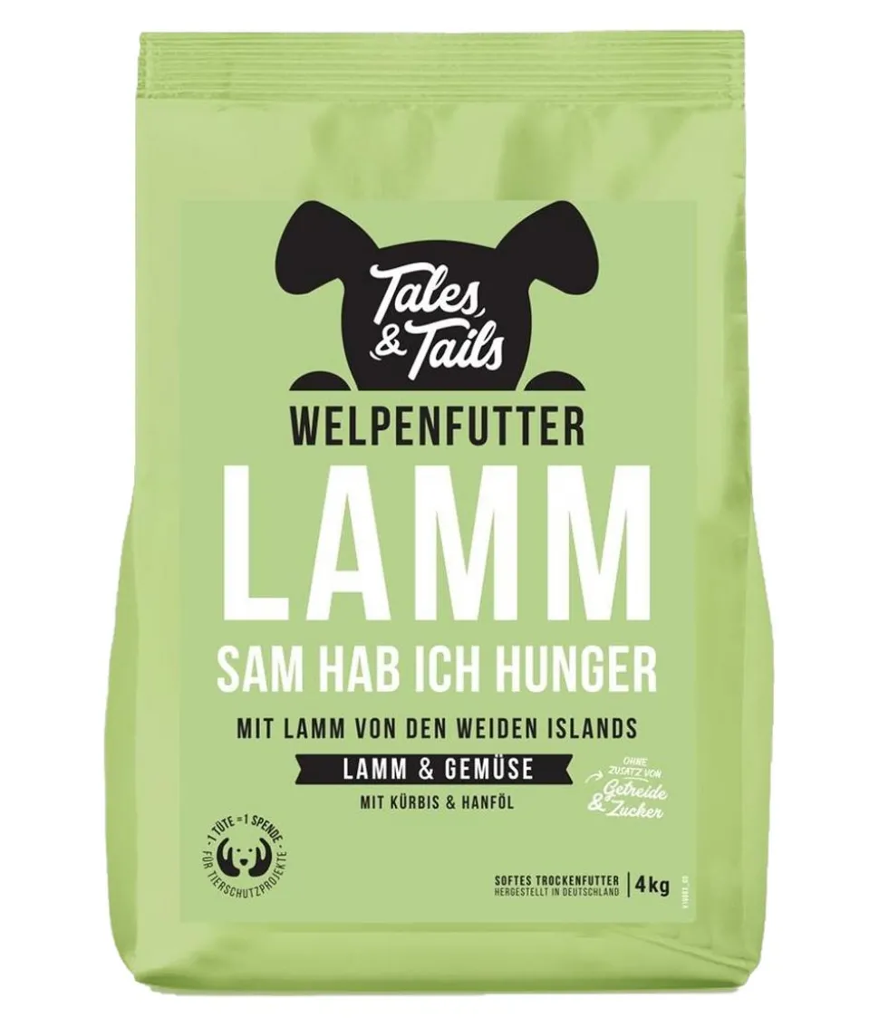 Tales & Tails Trockenfutter für Hunde LammSam hab ich Hunger Welpen
