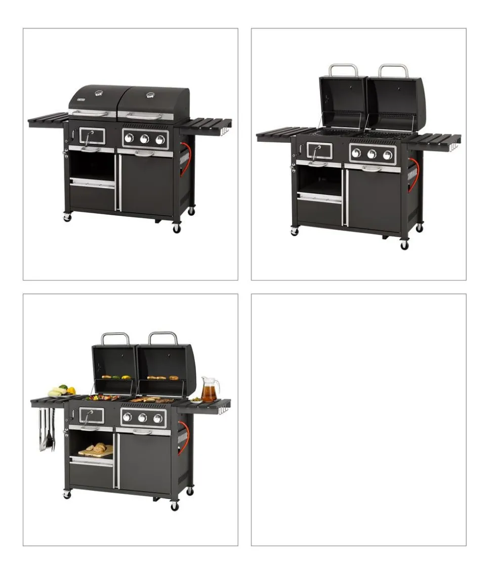 tepro Kohle-Gas-Kombigrill Toronto