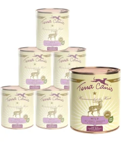Terra Canis Nassfutter für Hunde Adult Menü, 6 x 800 g
