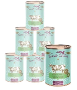 Terra Canis Nassfutter für Hunde Getreidefrei, 6 x 400 g