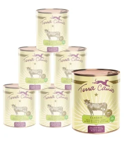 Terra Canis Nassfutter für Hunde Adult Menü, 6 x 800 g