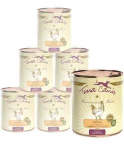 Terra Canis Nassfutter für Hunde Adult Menü, 6 x 800 g