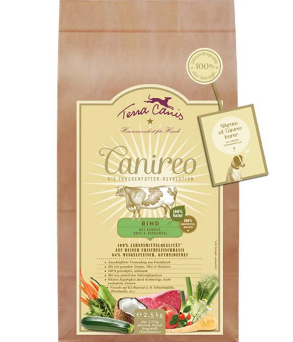 Terra Canis Trockenfutter für Hunde Canireo, Rind