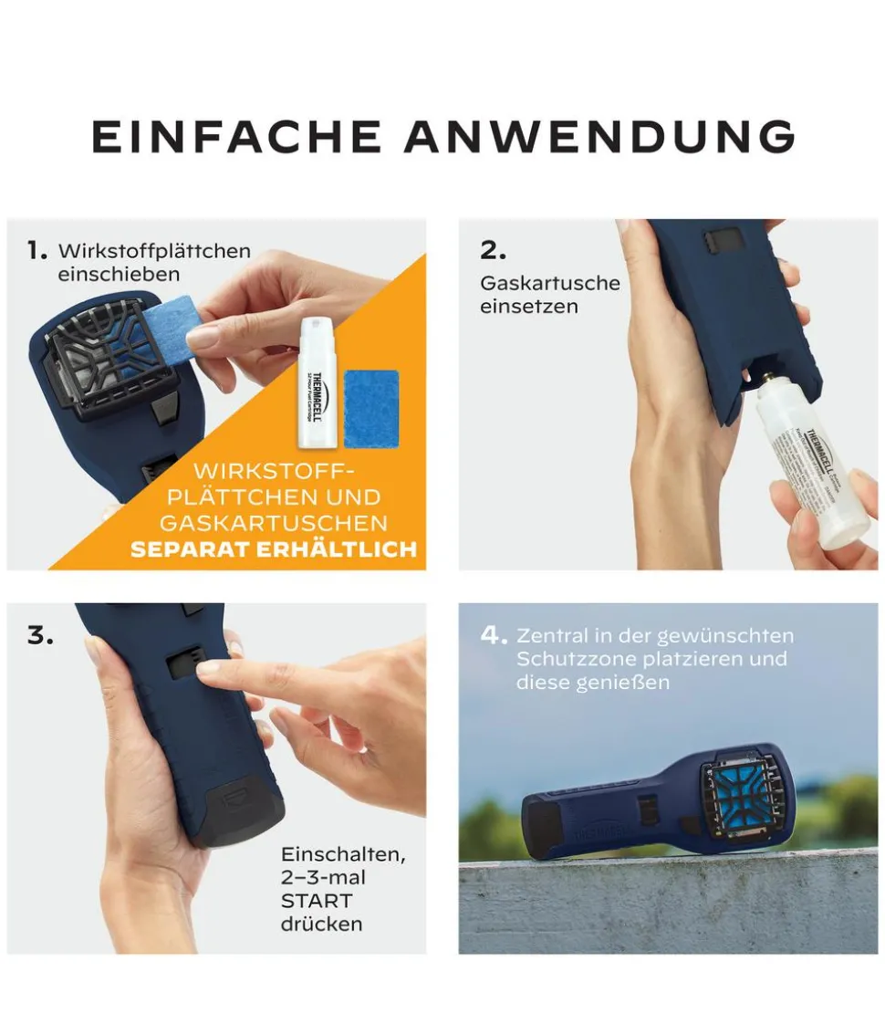 Thermacell Mückenabwehr Proactive Handgerät ohne Wirkstoff, 1 Stk.