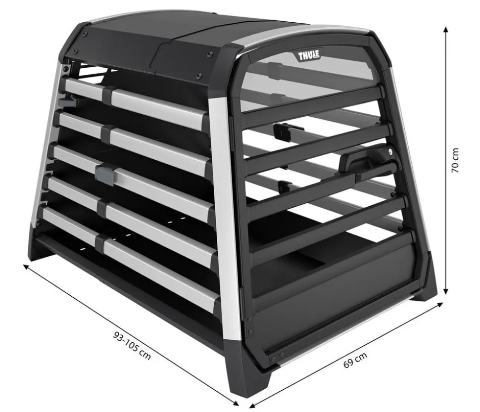 THULE® Allax L Hundetransportbox, ca. B69/H70/T93-105 cm