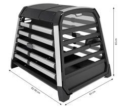THULE® Allax M Hundetransportbox, ca. B65/H65/T82-90 cm