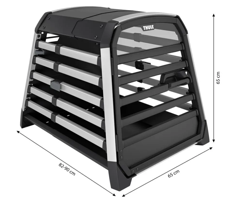 THULE® Allax M Hundetransportbox, ca. B65/H65/T82-90 cm