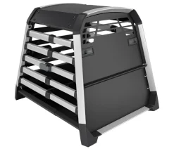 THULE® Allax threshold compatible M Compact Hundetransportbox für Fahrzeuge mit Ladekante, ca. B65/H65/T77-82 cm