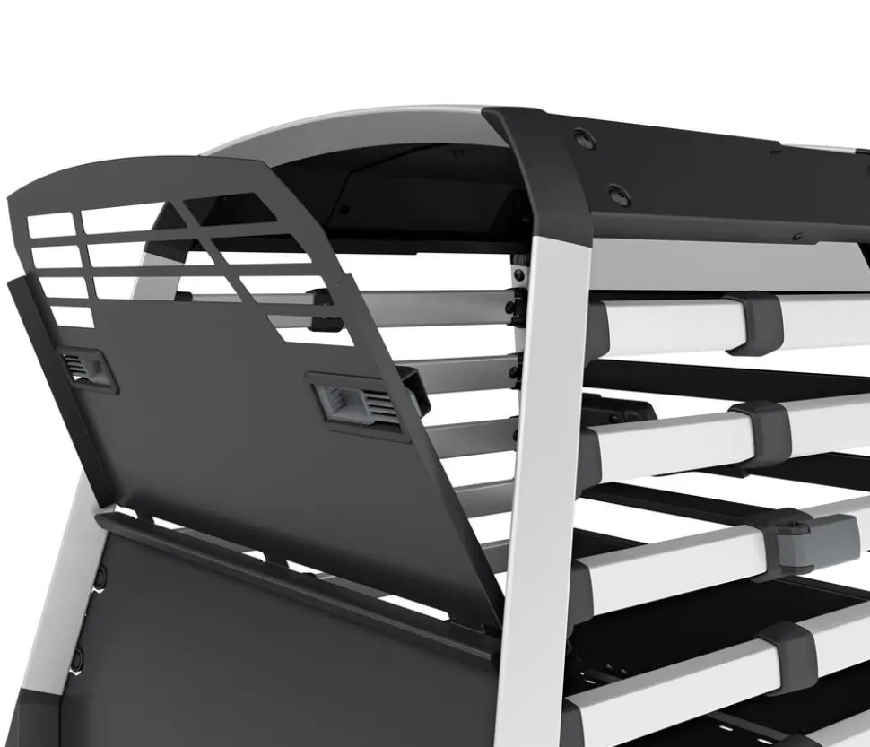 THULE® Allax threshold compatible M Compact Hundetransportbox für Fahrzeuge mit Ladekante, ca. B65/H65/T77-82 cm