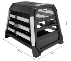 THULE® Allax XS Hundetransportbox, ca. B50/H50/T66-72 cm