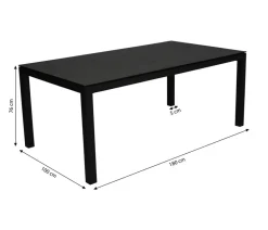 Tierra Outdoor Gartentisch Briga, ca. B180/H76/T100 cm