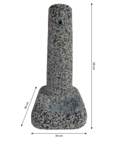 Tomco Stein-Gartenbrunnen Rimini, ca. H68 cm